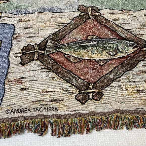 Andrea Tachiera Tapestry Throw Blanket Psalm 33:5 - Picture 9 of 14